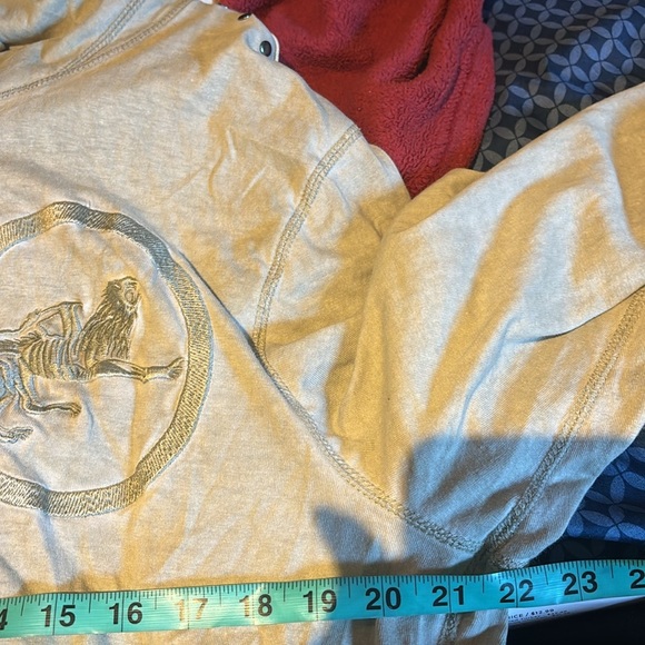 Parasuco men’s distressed zipper luxury studded hoodie  Sz XL - Picture 12 of 16